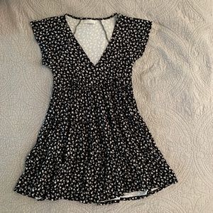 Black Floral Dress - Urban Outfitters